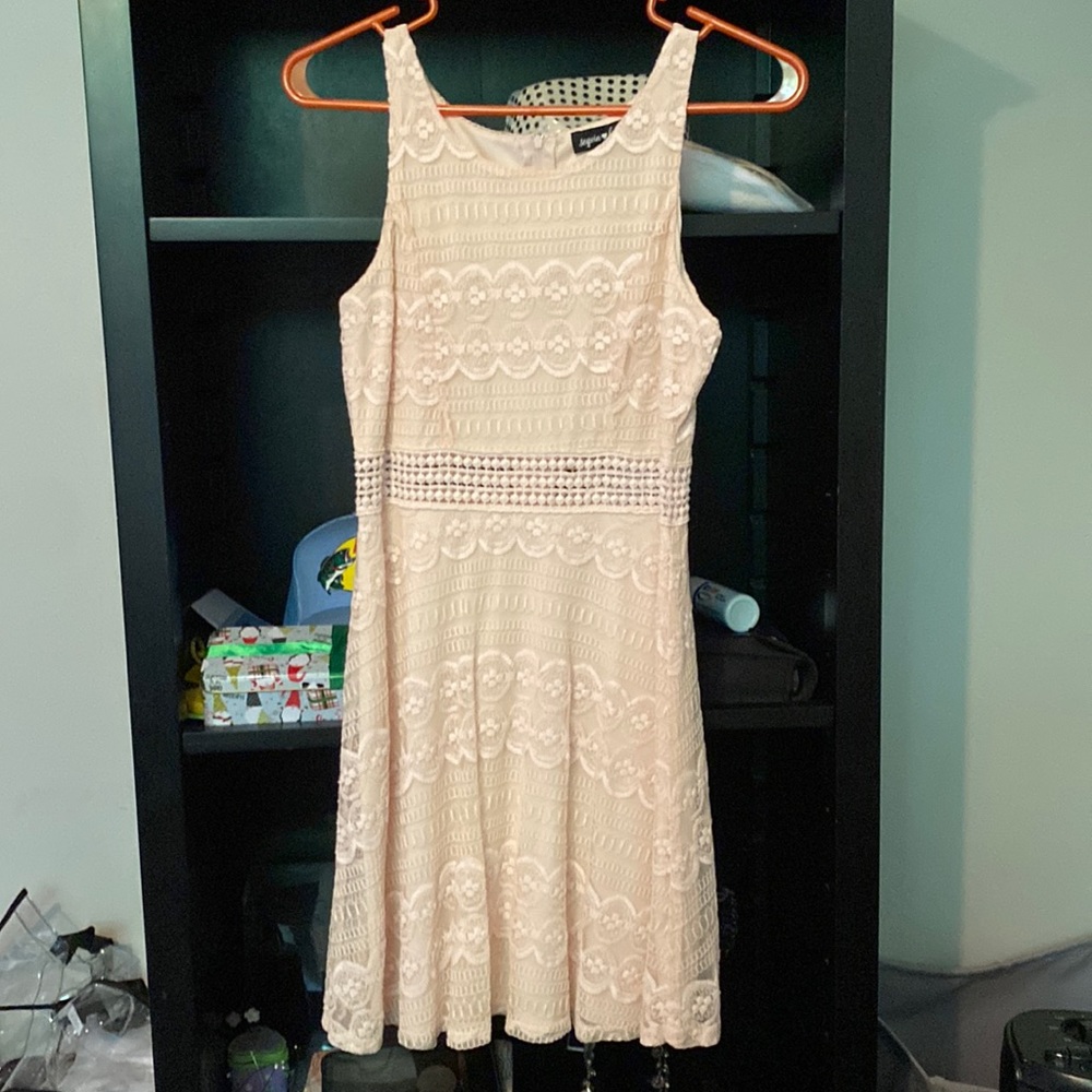 Light pink Sequin hearts dress